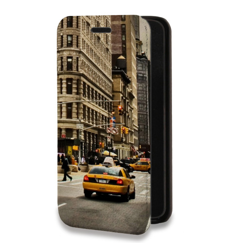 Дизайнерский горизонтальный чехол-книжка для Samsung Galaxy Ace 4 Нью-Йорк
