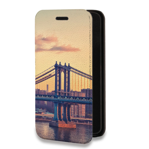 Дизайнерский горизонтальный чехол-книжка для Iphone 7 Plus / 8 Plus Нью-Йорк