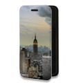 Дизайнерский горизонтальный чехол-книжка для Huawei Honor 50 Lite Нью-Йорк