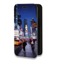 Дизайнерский горизонтальный чехол-книжка для Nokia 7 Нью-Йорк