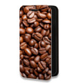 Дизайнерский горизонтальный чехол-книжка для Iphone 7 Кофе