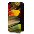 Дизайнерский горизонтальный чехол-книжка для Samsung Galaxy S10 Lite Перья