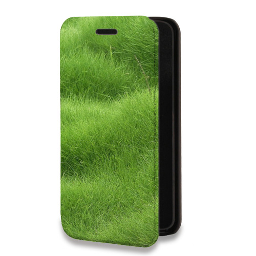 Дизайнерский горизонтальный чехол-книжка для Samsung Galaxy S22 Ultra Трава