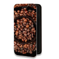 Дизайнерский горизонтальный чехол-книжка для Realme Narzo 30 5G кофе текстуры