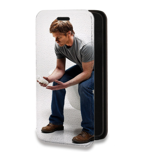 Дизайнерский горизонтальный чехол-книжка для Iphone 11 Декстер