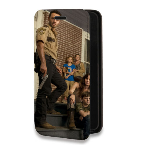 Дизайнерский горизонтальный чехол-книжка для Samsung Galaxy A73 5G Ходячие мертвецы