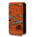 Дизайнерский горизонтальный чехол-книжка для Motorola Moto E7 Plus Фарго