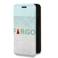 Дизайнерский горизонтальный чехол-книжка для Iphone 7 Фарго