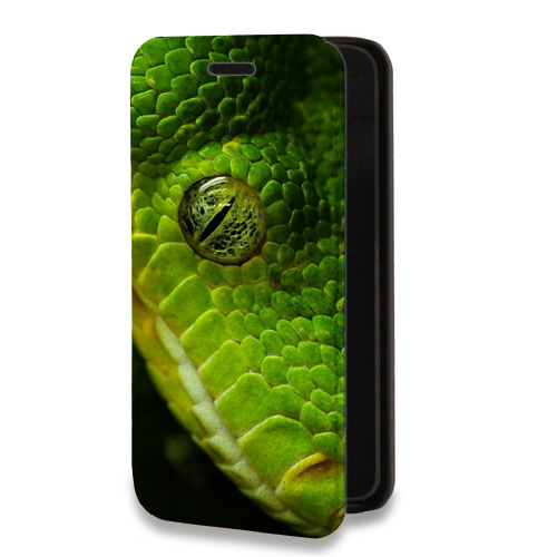 Дизайнерский горизонтальный чехол-книжка для Tecno Spark 8C Змеи