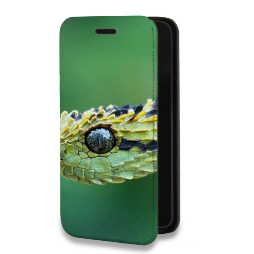 Дизайнерский горизонтальный чехол-книжка для Samsung Galaxy A32 Змеи
