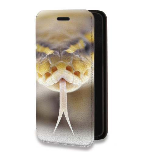 Дизайнерский горизонтальный чехол-книжка для Iphone 14 Змеи
