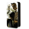 Дизайнерский горизонтальный чехол-книжка для Iphone 7 Настоящий детектив
