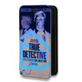 Дизайнерский горизонтальный чехол-книжка для Realme 8 Настоящий детектив