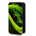 Дизайнерский горизонтальный чехол-книжка для Nokia 7 Змеи