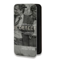 Дизайнерский горизонтальный чехол-книжка для Tecno Spark 8C Настоящий детектив