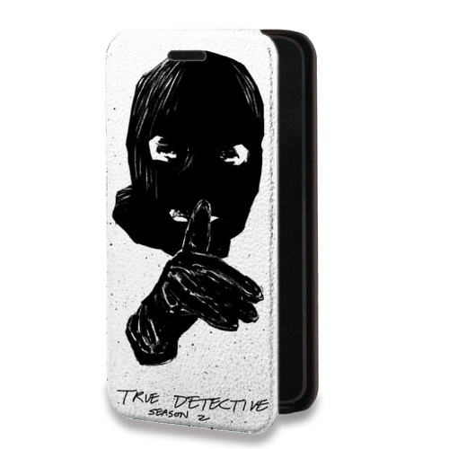 Дизайнерский горизонтальный чехол-книжка для Iphone 14 Настоящий детектив