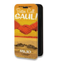 Дизайнерский горизонтальный чехол-книжка для Iphone 13 Pro Max Лучше позвони Солу