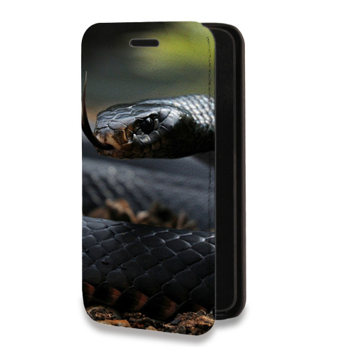 Дизайнерский горизонтальный чехол-книжка для Iphone 7 Plus / 8 Plus Змеи