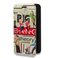 Дизайнерский горизонтальный чехол-книжка для Iphone 7 Plus / 8 Plus Теория большого взрыва