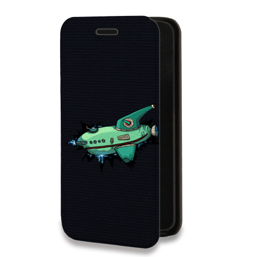 Дизайнерский горизонтальный чехол-книжка для Huawei Honor Note 8 Футурама