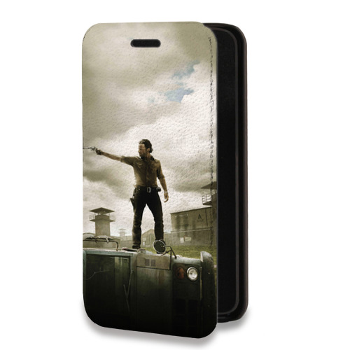 Дизайнерский горизонтальный чехол-книжка для Iphone 13 Pro Ходячие мертвецы