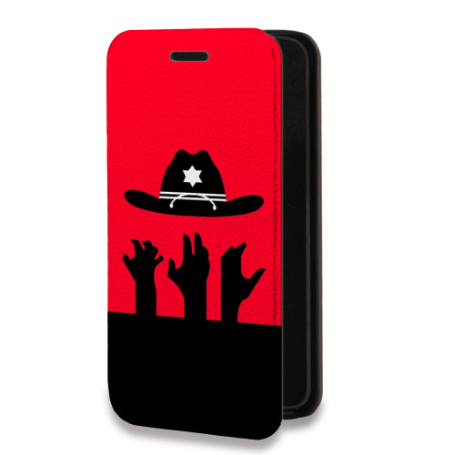 Дизайнерский горизонтальный чехол-книжка для Iphone 13 Pro Max Ходячие мертвецы