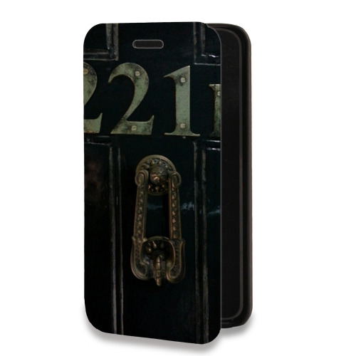 Дизайнерский горизонтальный чехол-книжка для Iphone 7 Plus / 8 Plus Шерлок