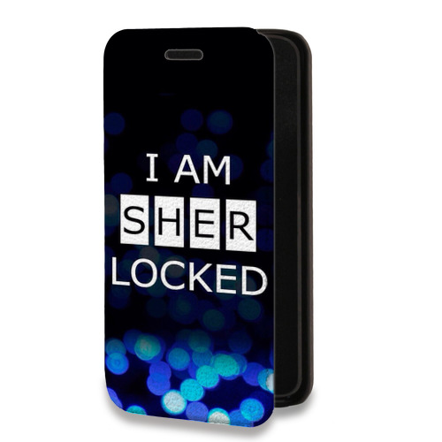 Дизайнерский горизонтальный чехол-книжка для Iphone 11 Pro Max Шерлок