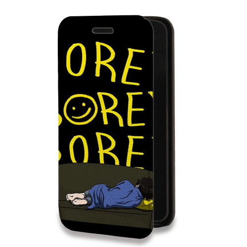 Дизайнерский горизонтальный чехол-книжка для Samsung Galaxy A73 5G Шерлок