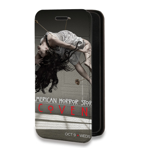Дизайнерский горизонтальный чехол-книжка для Xiaomi Redmi 10 Американская история ужасов