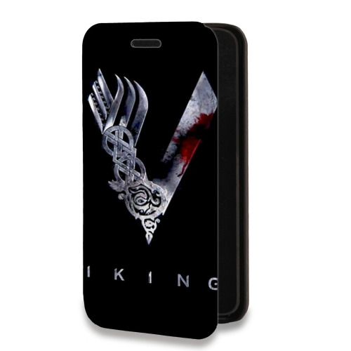 Дизайнерский горизонтальный чехол-книжка для Iphone 12 Pro Викинги
