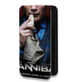 Дизайнерский горизонтальный чехол-книжка для Samsung Galaxy A73 5G Ганнибал