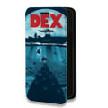 Дизайнерский горизонтальный чехол-книжка для Iphone 6/6s Декстер