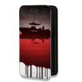 Дизайнерский горизонтальный чехол-книжка для Iphone 14 Pro Max Декстер