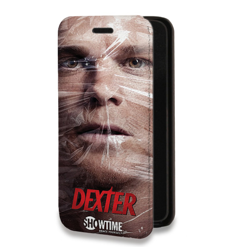 Дизайнерский горизонтальный чехол-книжка для Iphone 14 Pro Max Декстер