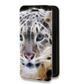 Дизайнерский горизонтальный чехол-книжка для Huawei Y5p Леопард