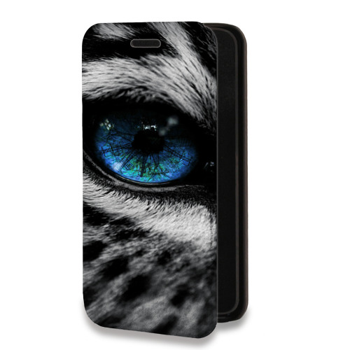 Дизайнерский горизонтальный чехол-книжка для Iphone 12 Pro Леопард
