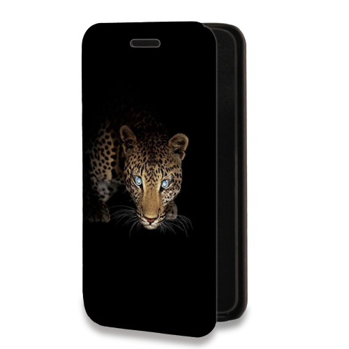 Дизайнерский горизонтальный чехол-книжка для Huawei Mate 10 Леопард