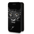 Дизайнерский горизонтальный чехол-книжка для Iphone 13 Pro Max Леопард