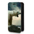 Дизайнерский горизонтальный чехол-книжка для Nokia X10 Медведи