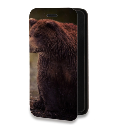 Дизайнерский горизонтальный чехол-книжка для Xiaomi Mi Note 10 Медведи