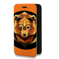 Дизайнерский горизонтальный чехол-книжка для Iphone 11 Pro Медведи