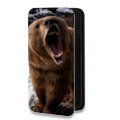 Дизайнерский горизонтальный чехол-книжка для OnePlus 8T Медведи