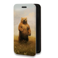 Дизайнерский горизонтальный чехол-книжка для Huawei Honor 50 Lite Медведи
