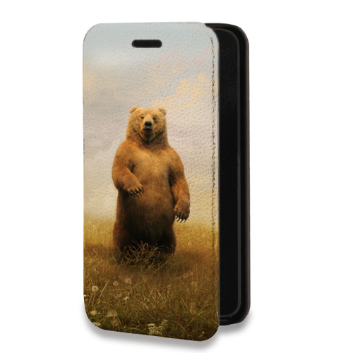 Дизайнерский горизонтальный чехол-книжка для Huawei Mate 10 Медведи