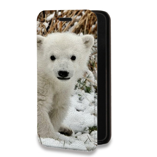Дизайнерский горизонтальный чехол-книжка для Samsung Galaxy A32 Медведи