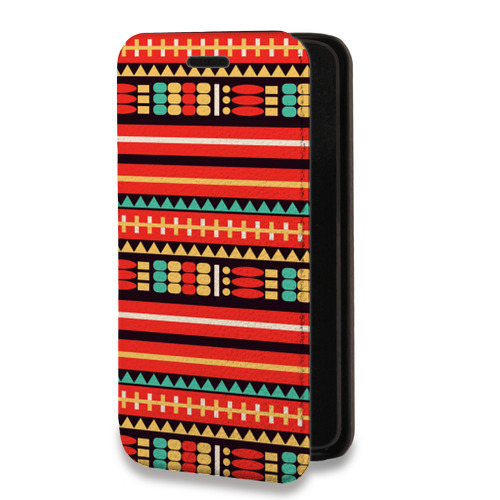 Дизайнерский горизонтальный чехол-книжка для Samsung Galaxy A30 Этнические мотивы