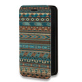 Дизайнерский горизонтальный чехол-книжка для Realme Narzo 30 5G Плетение индейцев
