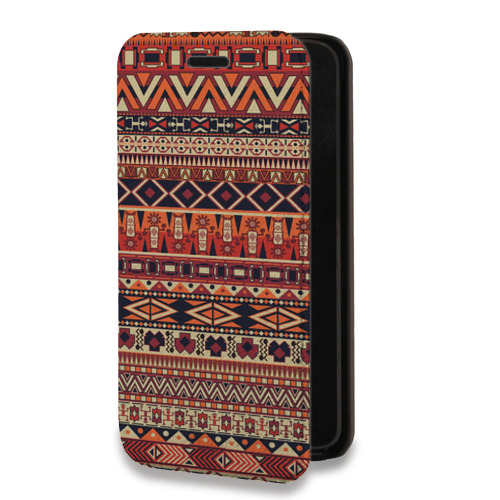 Дизайнерский горизонтальный чехол-книжка для Huawei Mate 10 Pro Плетение индейцев