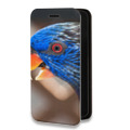 Дизайнерский горизонтальный чехол-книжка для Iphone 11 Pro Попугаи